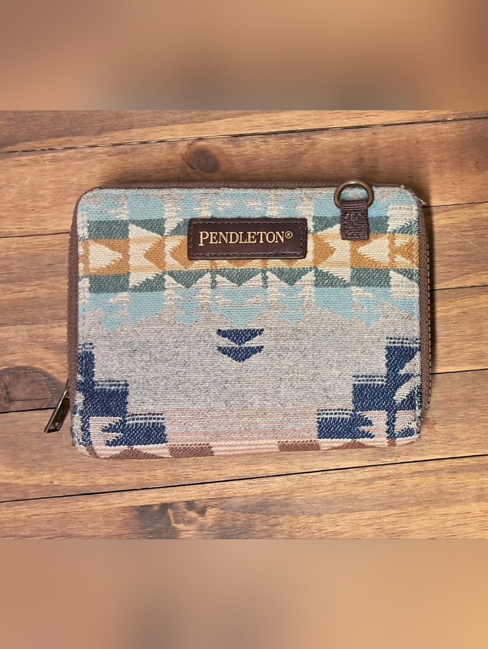 Pendleton Wool Geometric Zip Wallet